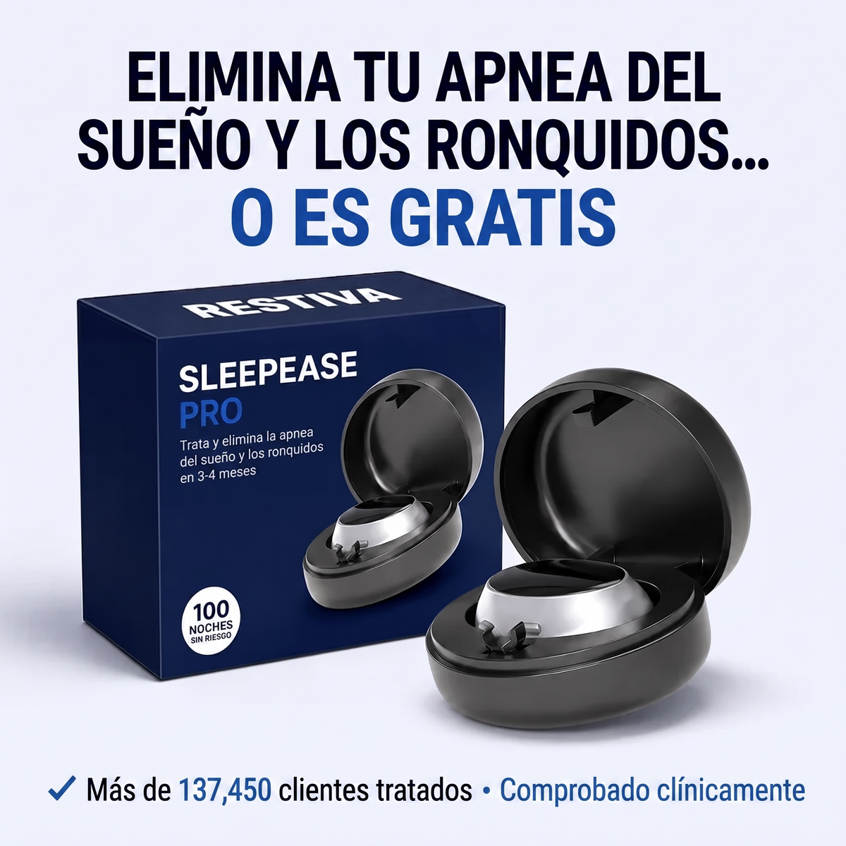 SleepEase Pro — Elimina los Ronquidos y la Apnea del Sueño