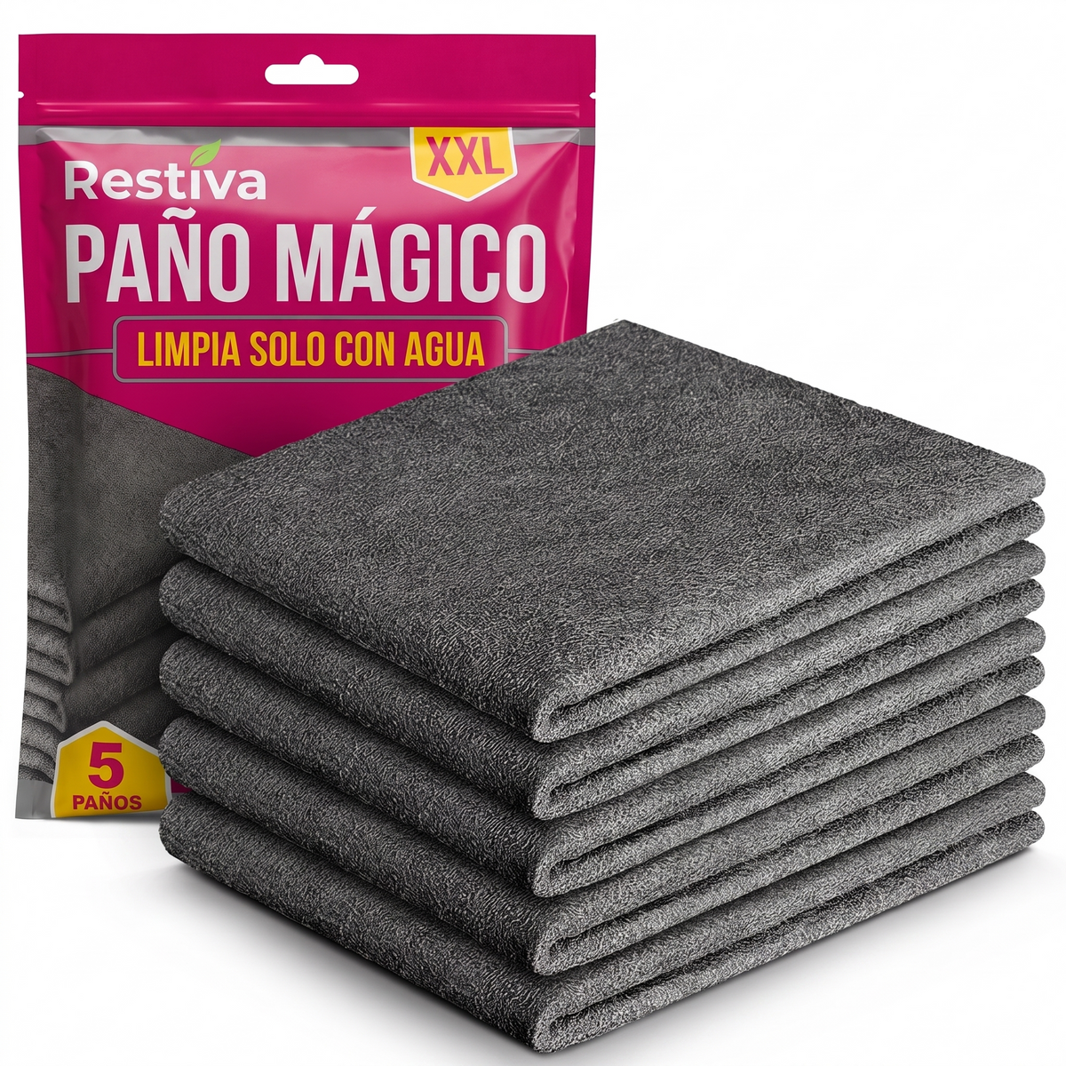 Restiva Paño Mágico de Microfibra (Pack de 5)