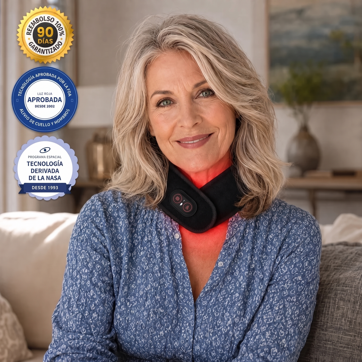 Restiva RedLight Pro — Terapia de Luz Roja para el Cuello