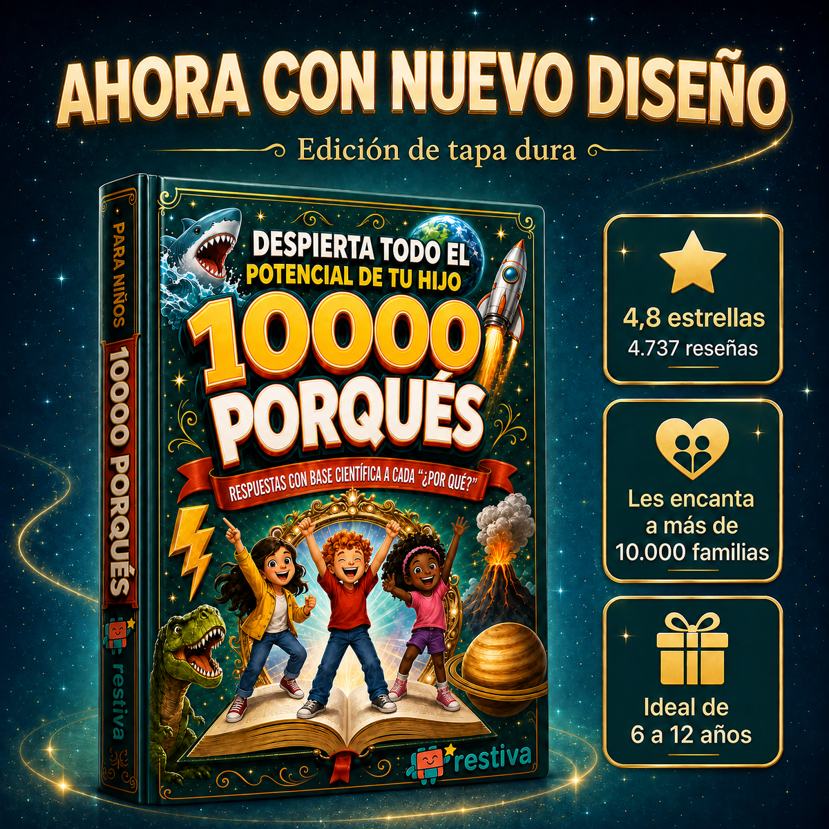 Enciclopedia Infantil "10000 Porqués" — Despierta Todo el Potencial de Tu Hijo