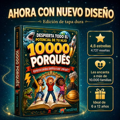 Enciclopedia Infantil "10000 Porqués" — Despierta Todo el Potencial de Tu Hijo