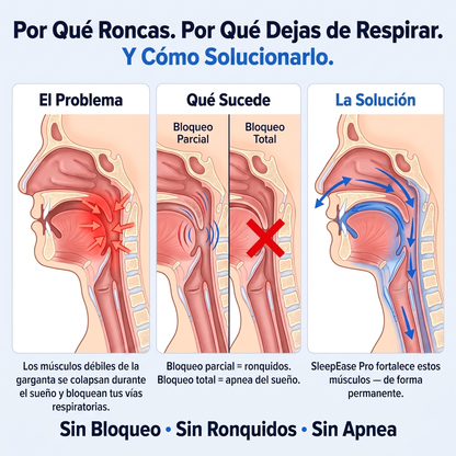 SleepEase Pro — Elimina los Ronquidos y la Apnea del Sueño
