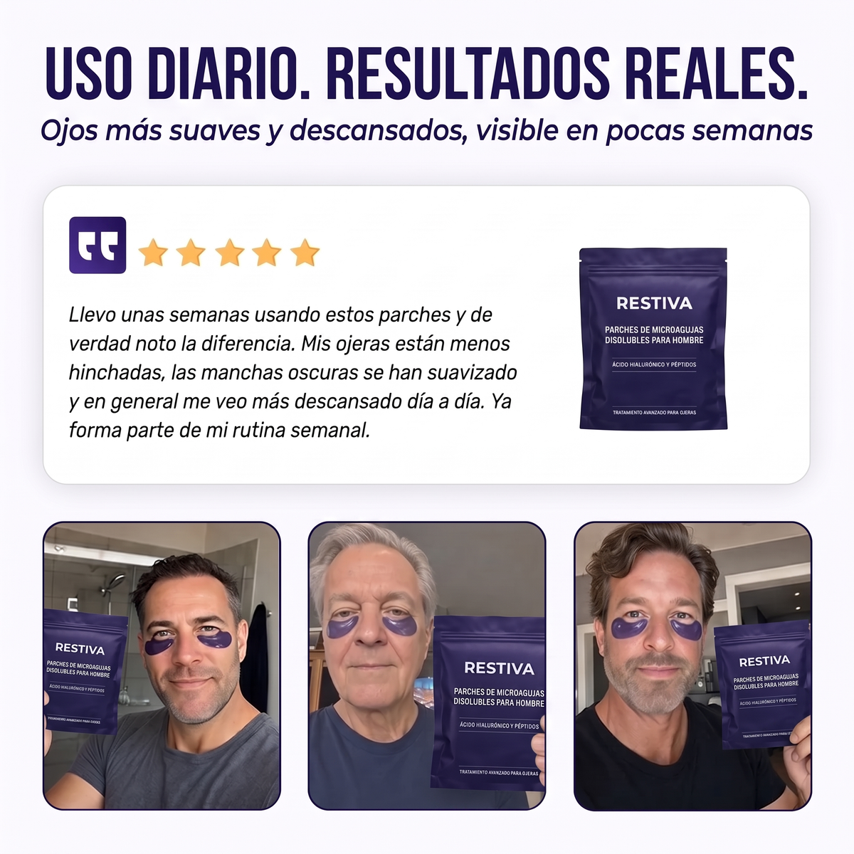 Parches Reparadores para el Contorno de Ojos