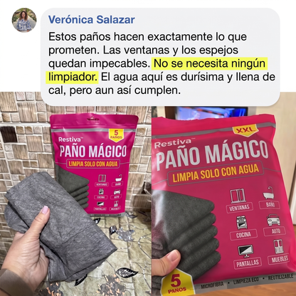 Restiva Paño Mágico de Microfibra (Pack de 5)