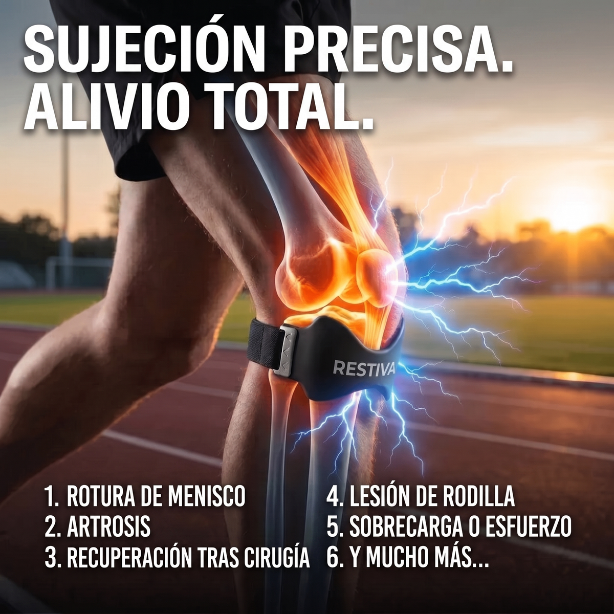 Restiva Cinta de Precisión – Alivio para el dolor de rodilla